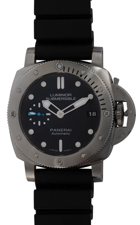 used panerai luminor submersible pam pam00682 42mm|luminor submersible for sale.